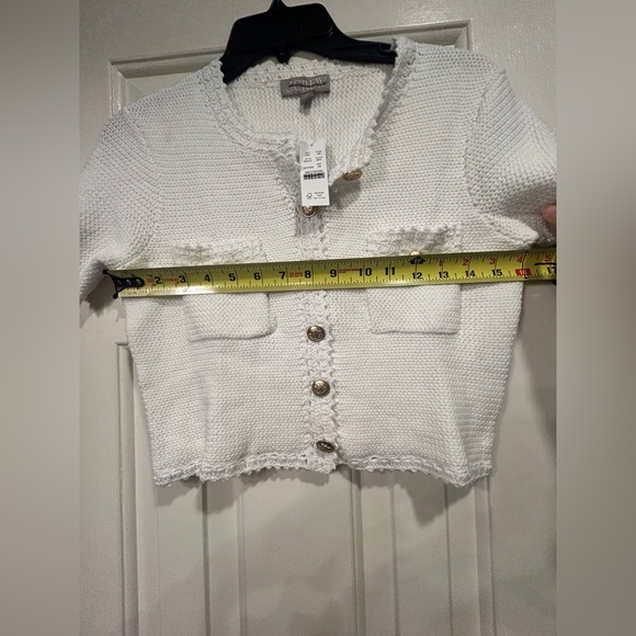 NWT J. Crew Short-sleeve sweater lady jacket Size X Small $138 - Picture 9 of 11